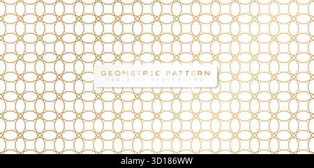 Elegant Golden Geometric Seamless pattern Design isolated white backgrounds luxury texture wallpaper, backgrounds and page fill, Fashionable modern Stock Vector