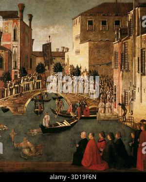 1500 Gentile Bellini, Miracle of the Cross at the Bridge of S