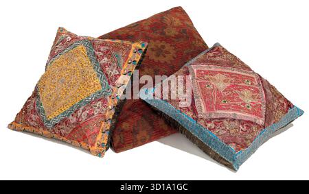 pillows on white background Stock Photo