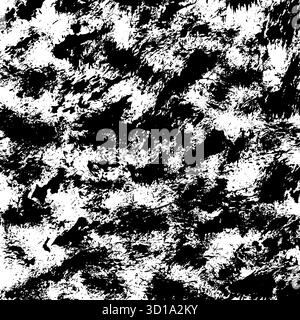 Abstract ink brush stroke background. Modern artistic texture created with expressive black brush strokes on white background. Minimalist vector illus Stock Vector
