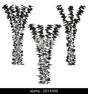 Tapered abstract form. Dynamic pattern texture. Geometric cone Vector. Black white ornament. EPS 10. Stock Vector