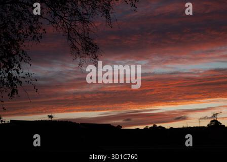 Devon Evening Skies. Stock Photo