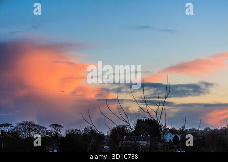 Devon Evening Skies. Stock Photo