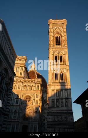 Florence, Italy The bell tower of the Duomo, or Cathedral of Santa Maria del Fiore Stock Photo