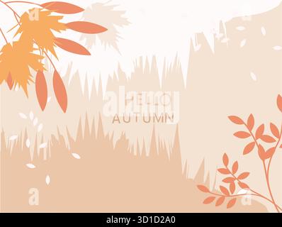 autumn graphic design and illustrations Stock Vector