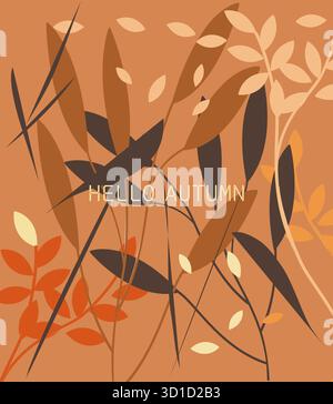 autumn graphic design and illustrations Stock Vector