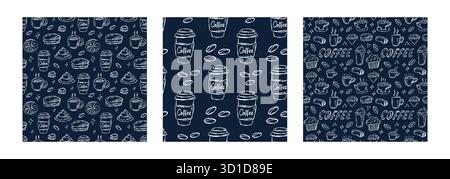 Discover the Trendy Navy Pattern Collection Featuring a Variety of Unique and Stunning Designs Stock Vector