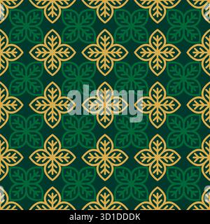 Leaf Seamless Pattern Design. Leaves Simple Background Stock Vector