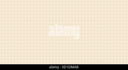 Old yellow grid checkered paper seamless pattern vector illustration Stock Vector
