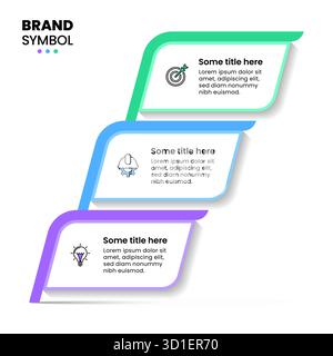 Infographic template with icons and 3 options or steps. Can be used for workflow layout, diagram, banner, webdesign. Vector illustration Stock Vector
