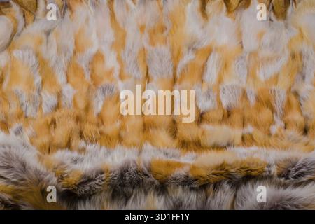 Red fox fur texture and background Texture and background of red fox fur Stock Photo