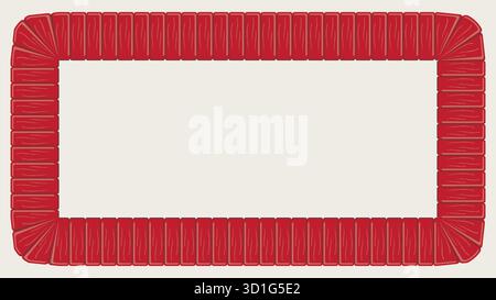 Brick frame with empty space for your text illustration cartoon vector Stock Vector
