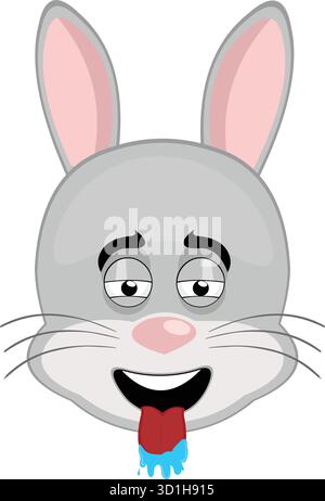Drooling Saliva Emoticon Tongue Face Cartoon Stock Vector Image & Art ...