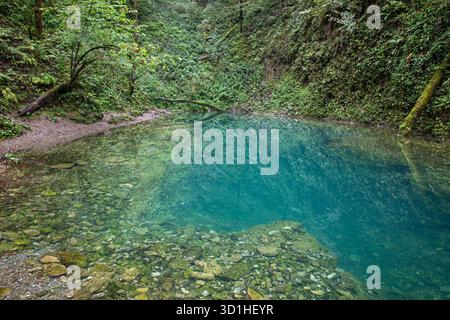 Source of Kamacnik river in Gorski Kotar, Croatia Stock Photo