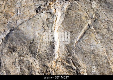 Real natural grunge rusted raw white marble stone surface texture as extracted from the mountain Stock Photo