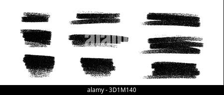 Abstract brush and paint strokes forming a textured background. Rough ink lines, splashes, and dry brush effects create a hand drawn vector design Stock Vector