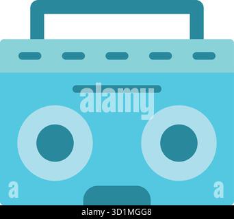 Boombox icon vector image. Suitable for mobile apps, web apps and print media. Stock Vector