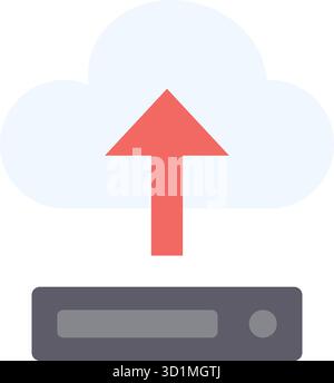 Cloud Migration icon vector image. Suitable for mobile apps, web apps and print media. Stock Vector