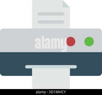 Dot Matrix Printer icon vector image. Suitable for mobile apps, web apps and print media. Stock Vector