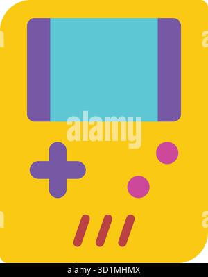 Game Boy icon vector image. Suitable for mobile apps, web apps and print media. Stock Vector