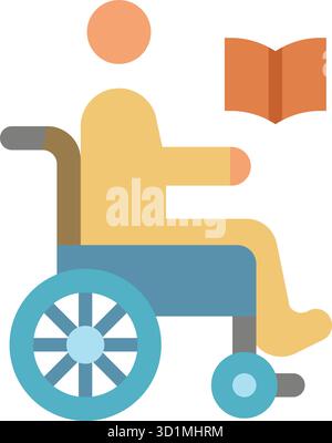 Inclusive Education icon vector image. Suitable for mobile apps, web apps and print media. Stock Vector