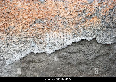 Half plastered wall Stock Photo