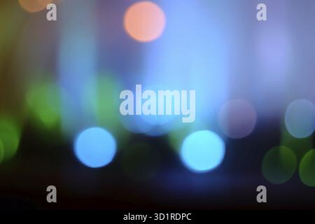 A beautiful bokeh lights background on dark Stock Photo