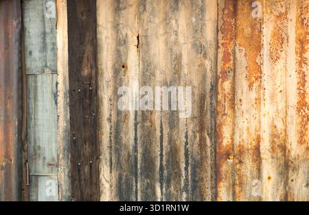 Old Rusty Sheet Metal Abstract Background Texture Stock Photo