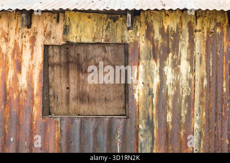 Old Rusty Sheet Metal Abstract Background Texture Stock Photo