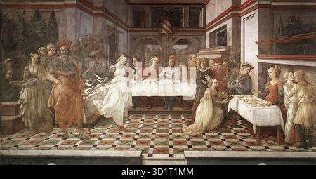 This dramatic painting depicts the biblical scene of Judith beheading ...
