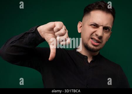 Man Making Thumbs Up Gesture Stock Photo