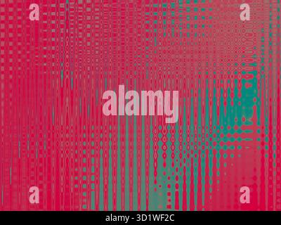 Red green abstract design for December winter holidays shows delicate lacy lines & bubbles. Events need bright color introductions or red in layouts. Stock Photo