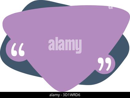 Quote in quotes. Remark frames, frame for idea and quotation template. Memo quotation frame, quote textbox or quoting commas dialog word tag. Vector i Stock Vector
