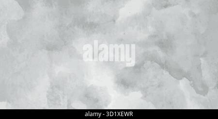 watercolor abstract background. In shades of grey with the effect of marbling. textured watercolour background. Vector illustration Stock Vector