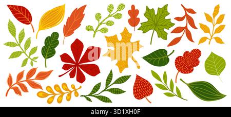 Creative minimalist hand draw Abstract art background. Modern aesthetic illustrations. doodle style linear leaves. Contemporary artistic Design Stock Vector