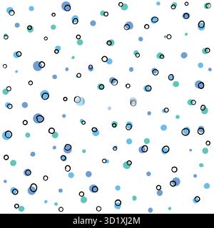 Seamless pattern hand drawn white snow flakes on blue, simple winter background. design for holiday greeting cards invitations of the Merry Christmas Stock Vector