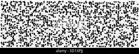 Geometric seamless pattern of large black triangles scattered on a white background ideal for modern design, web, wallpaper, or abstract art projects vector illustration Stock Vector