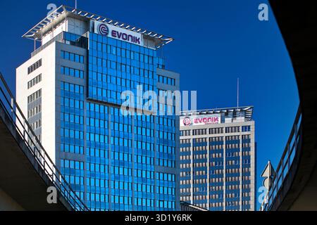 Headquarters of Evonik Industries AG on the A 40, chemical industry, Essen, Germany, Europe Stock Photo