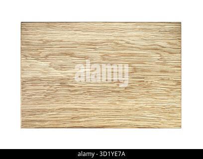Finished palm wood plank, cutout on white Stock Photo