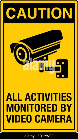 CCTV Surveillance Cameras are security devices used for monitoring and recording activities in various areas such as homes, businesses, industrial Stock Vector