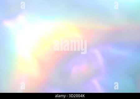 Abstract pastel rainbow light pattern with soft gradient and dreamy aura Stock Photo