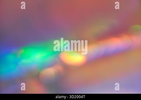 Colorful abstract background with soft rainbow hues and bokeh effect Stock Photo