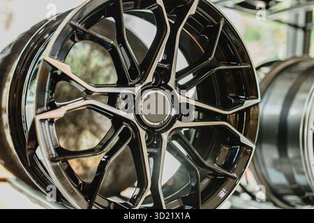 Wheel Alloy Wheels Rim or Mag Wheel high performance auto part decoration Stock Photo