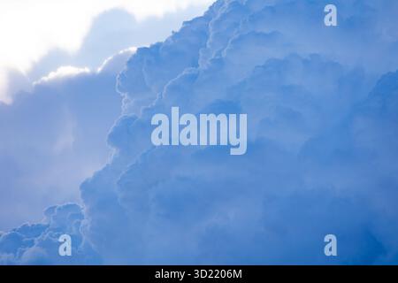 Dramatic sky with storm clouds before rain Stock Photo