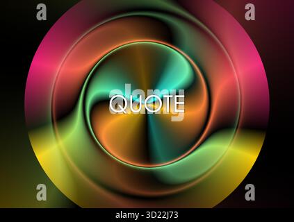 Multicolored holographic liquid circle with flowing gradient, abstract background. Vector futuristic design Stock Vector