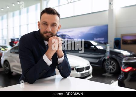 Head of the company presentable man in a business suit Stock Photo