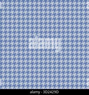 Medium Blue Houndstooth Vector Pattern Stock Vector
