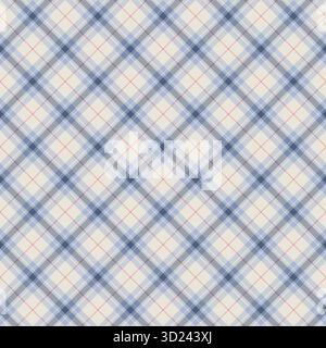 Blue Argyle Tartan Seamless Pattern Stock Vector