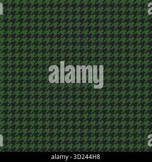 Green And Brown Houndstooth Pattern Stock Vector