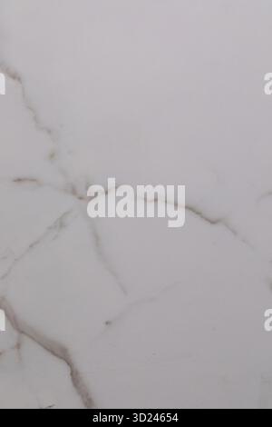 Marble surface with white and gray veins showing natural patterns and cracks in detail Stock Photo